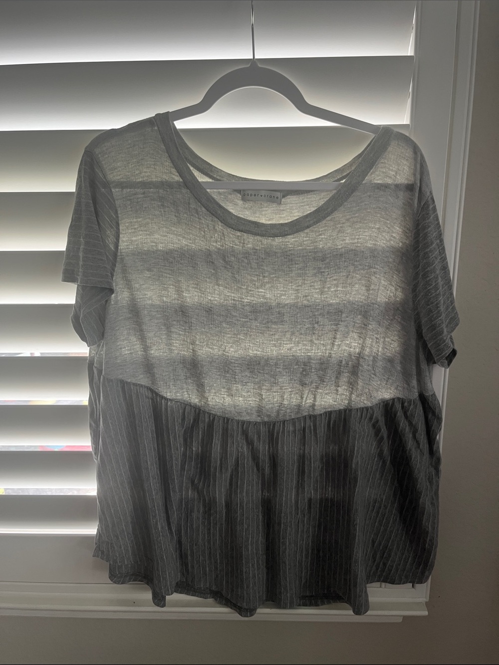 Paper Crane Flowy Peplum Top